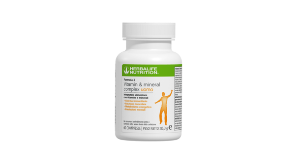 Formula 2 Vitamin & Mineral Complex Uomo 60 compresse Formula 2 Vitamin & Mineral Complex Uomo 60 compresse