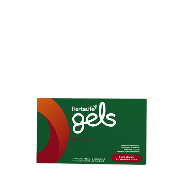 Herbalife Gels CoQ10Vita Ciliegia 30 gelatine masticabili Herbalife Gels CoQ10Vita Ciliegia 30 gelatine masticabili