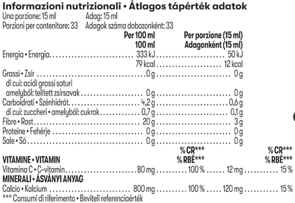 Bevanda Concentrata di Fibre Arancia Dolce e Bacche di Goji 500 ml Bevanda Concentrata di Fibre Arancia Dolce e Bacche di Goji 500 ml